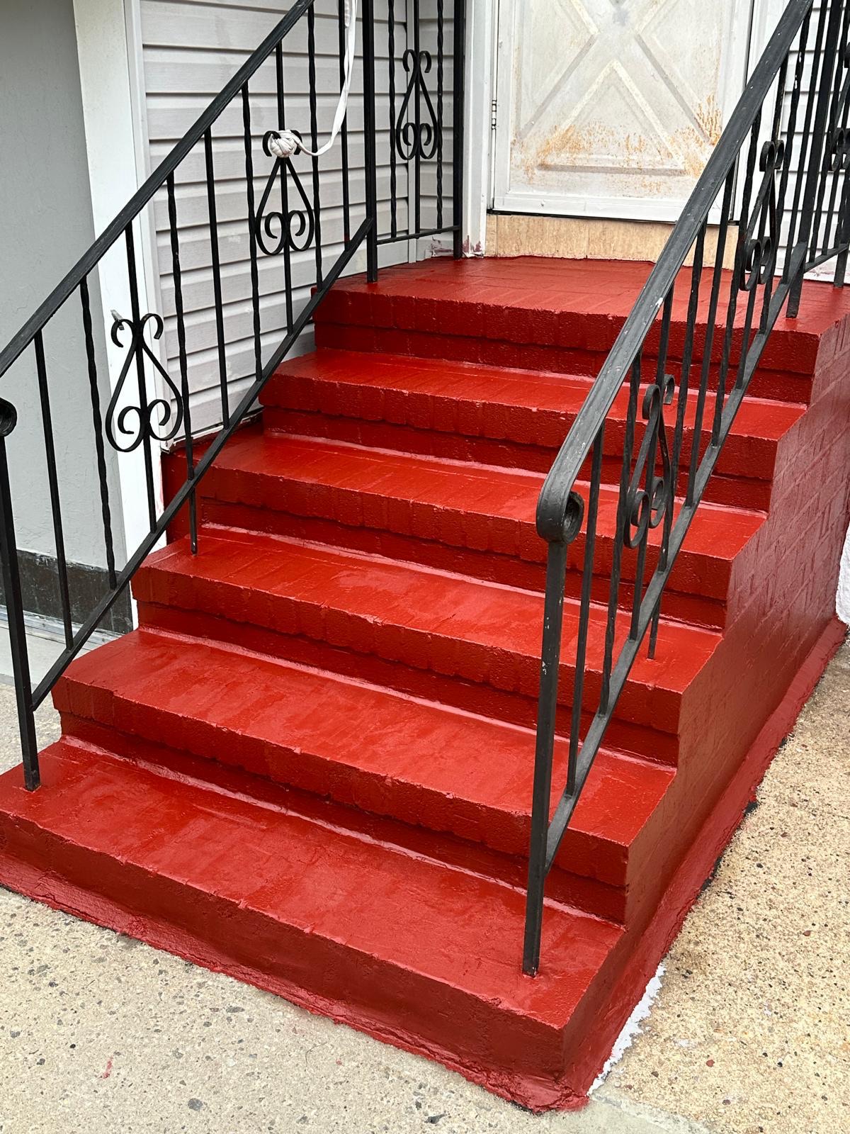 Painted staircase — Berrios Painting Services project (interior)
